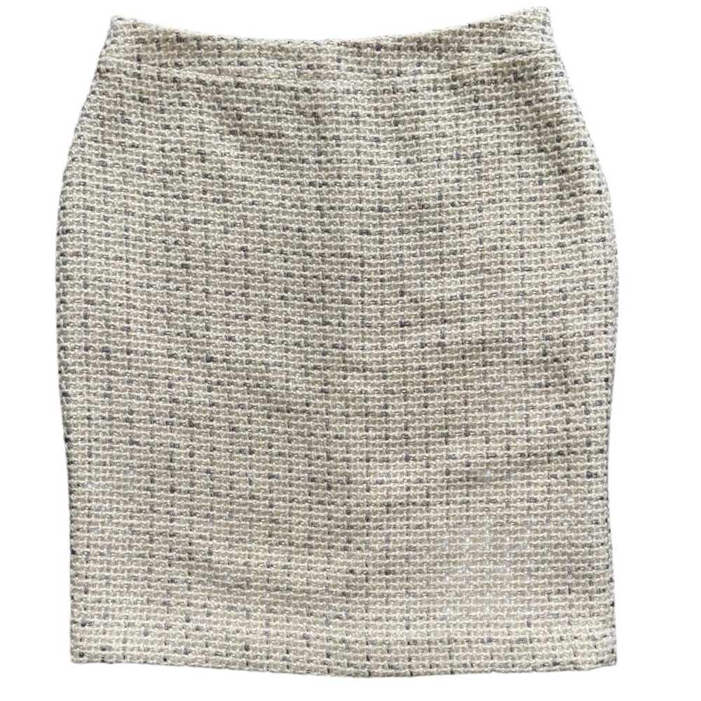 JM STUDIO BY JOHN MEYER Cream Tweed Skirt sz 12